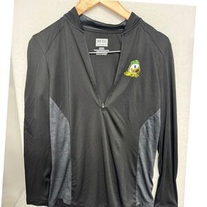 Box Seat Clothing | women's quarter‎ zip up Oregon Ducks shirt | size small |